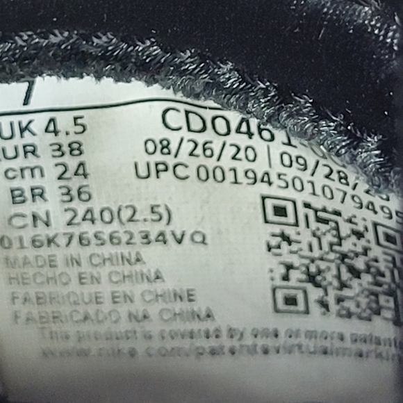 Nike Air Jordan 1 High OG Metallic Silver Size 7 - Picture 7 of 14